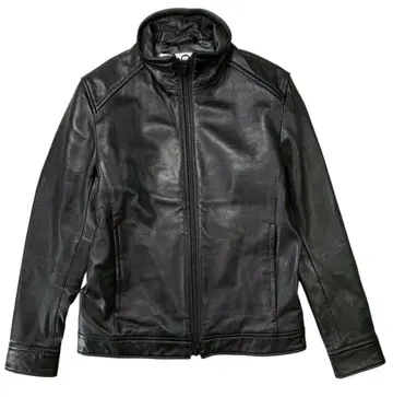 멘즈 비기 양가죽 시프스킨 레더 블루종 자켓 블랙 01