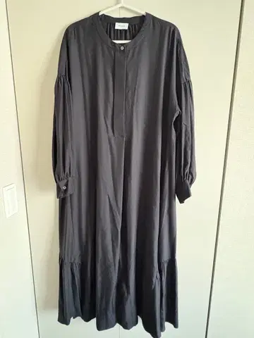 MOGA 블랙 롱 원피스 긴팔