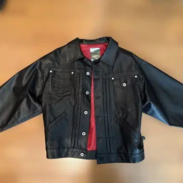 Ballsy brothers 블랙 가죽 자켓 짧은 기장 남성용 L 미사용