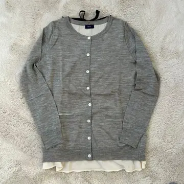SHIPS 그레이 버튼 가디건