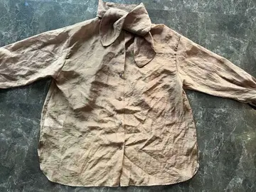 스픽 앤 스팬 카키 보타이 셔츠 긴팔 일본제