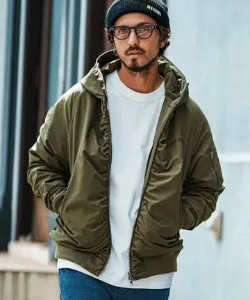 펠코드 High Neck Hood MA-1 후드 자켓