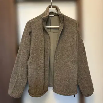 UNITED ARROWS 보아 코트 브라운 플리스 자켓