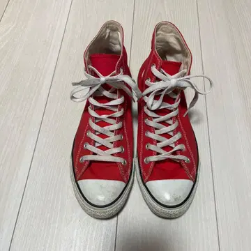 Converse All Star 레드 하이컷 27cm