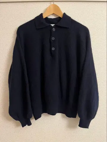 GALERIE VIE 캐시미어 폴로 칼라 풀오버