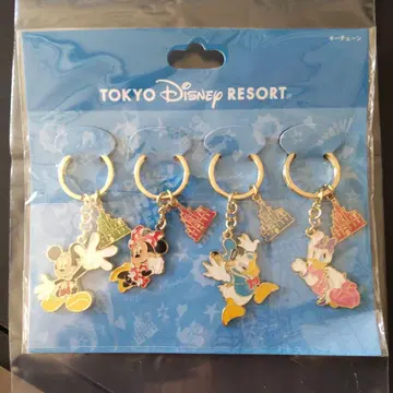 디즈니 리조트 키체인 미키 미니 도날드 데이지