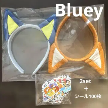 블루이 머리띠 2세트 씰 100개