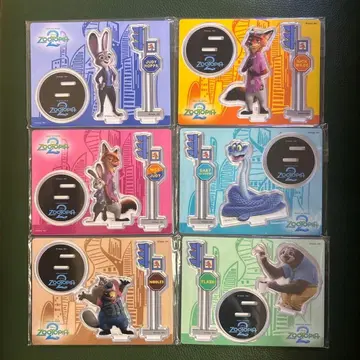 [ 6종 컴플리트 ] 주토피아2 Happy 복권 G상 아크릴 스탠드