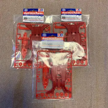 미니 사륜구동 95384 MA 강화 섀시 세트 (레드) 3세트