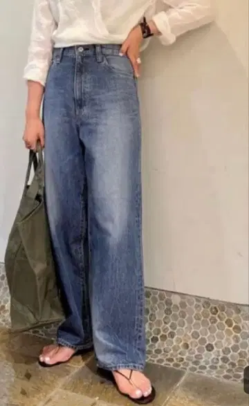 framework [ JOHNBULL ] 12온스 데님 와이드 청바지