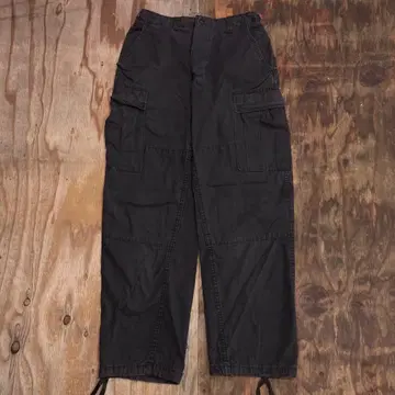 90s ROTHCO M-65 카고 팬츠 립스탑 블랙 USA제