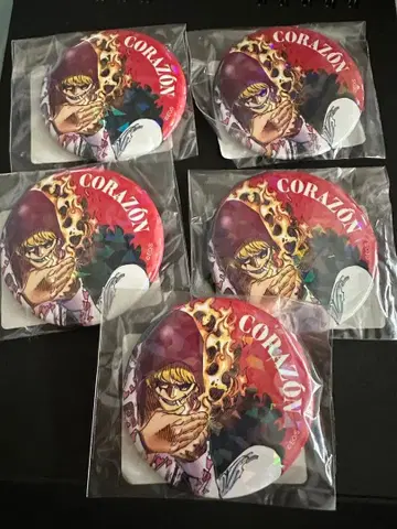 원피스 코라손 캔뱃지 5개 세트