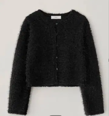 OHOTORO 퍼 가디건 샤기 가디건