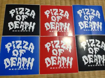 PIZZA OF DEATH RECORDS 스티커 6장 세트