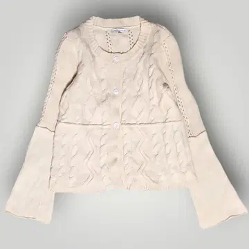 로라 애슐리 케이블 니트 가디건 M