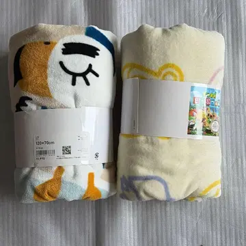 모여봐요 동물의 숲 유니클로 타월 담요