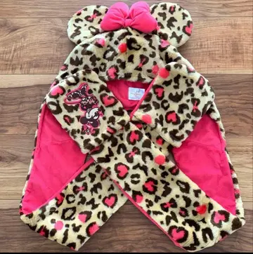 디즈니 미니 레오파드 무늬 머플러