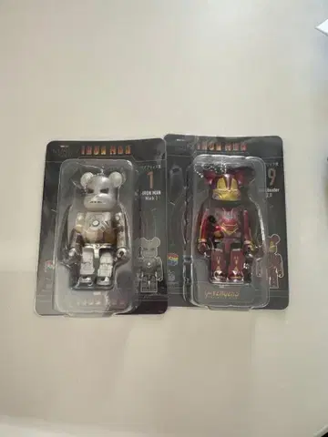 베어브릭 해피복권 마블 아이언맨