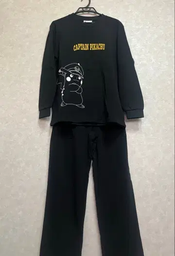 포켓몬 피카츄 룸웨어 상하의 세트 속기모 파자마