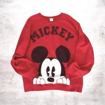Disney vintage 미키마우스 맨투맨 포커즈 하루키
