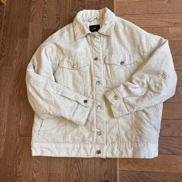 아이보리 코듀로이 자켓