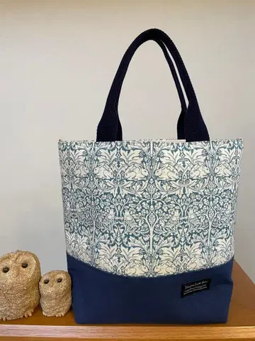 핸드메이드 토트백 플레어 토끼 패턴 LL 사이즈