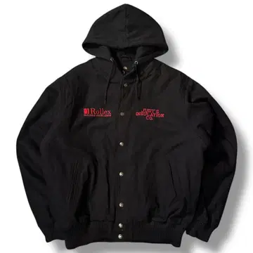 Tri-Mountain 덕 자켓 자수 기업 블랙