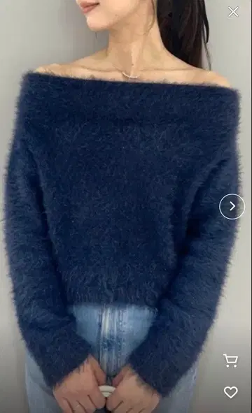 셀포드 라메 페더 니트 풀오버 네이비 CWNT245023