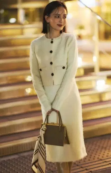 anuans 가디건 니트 셋업