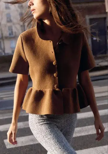 ZARA 니트 페플럼 가디건 택 포함 미사용 새상품