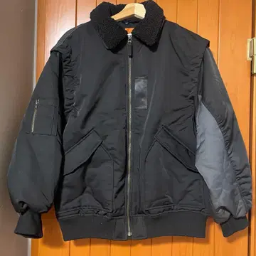 니코앤드 보아 카라 부착 블랙 MA-1 자켓