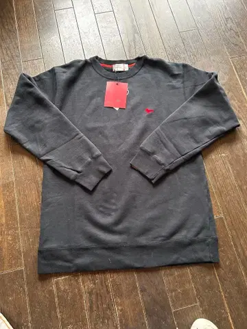 블랙 긴팔 트레이닝복 빨간색 토끼 자수