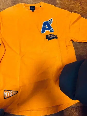 Armani Exchange 오렌지 셔츠