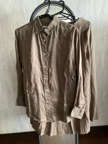 슬로브 이에나 린넨 브라운 셋업