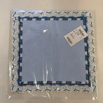 ANA 긴자와 레이스 아쿠아 블루 손수건