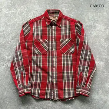 [ CAMCO ] 캠코 플란넬 워크 셔츠 긴팔 셔츠 코튼 트윌