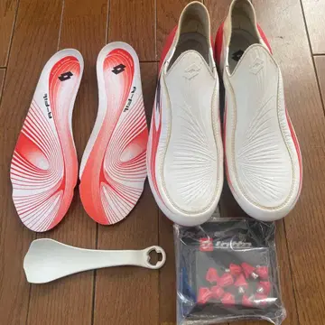 Lotto 축구화 화이트/레드