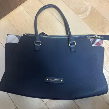 BLUE LABEL 네이비 토트백