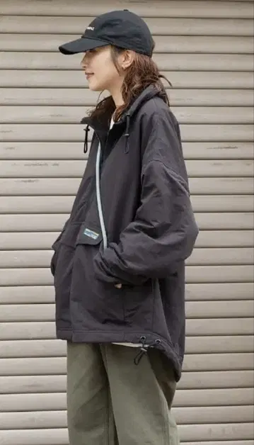 FREAK'S OUTDOORS 안감 플리스 아노락 후드티