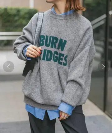 스픽 앤 스팬 더블 자카드 로고 니트