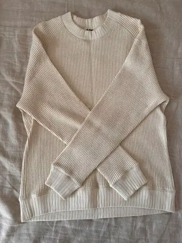 Jackman 리브 스웨터 XXL 크림색