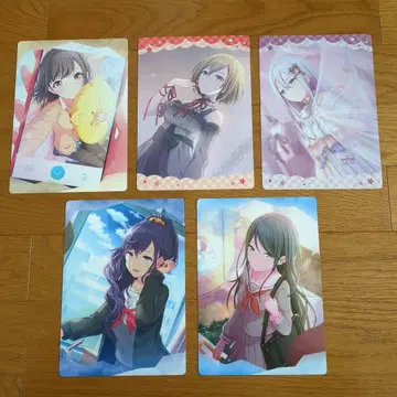 애니메이션 캐릭터 책받침 5개 세트