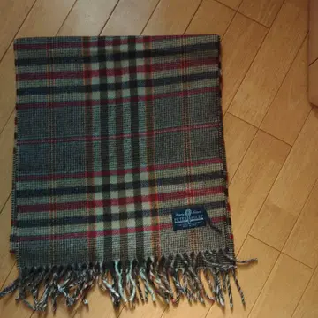 PETER HADLEY 울 체크 머플러