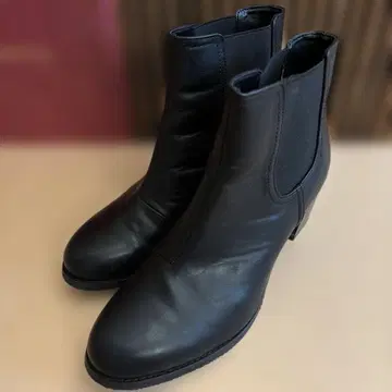 블랙 가죽 첼시 부츠 LL 사이즈