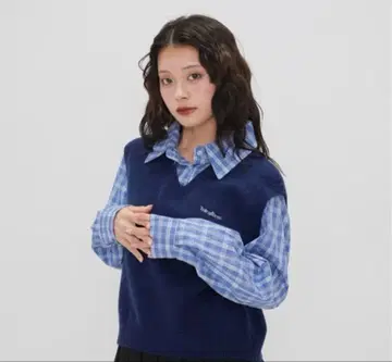 Enewd nina 세트 니트 베스트 셔츠 레이어드