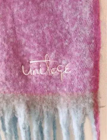 Uniitage 퍼플과 스카이블루 볼륨 머플러