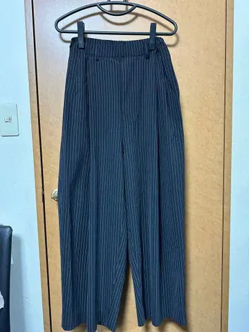 Lui's 스트라이프 와이드 팬츠