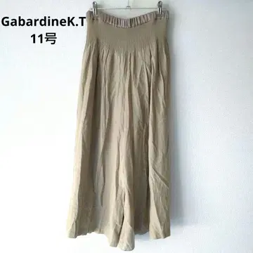 Gabardine K.T 와이드 팬츠 스카초 가우초 11호 베이지