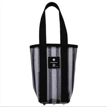 [ 대만 스타벅스 한정판 ] 스타벅스 리저브 스트라이프 패턴 메쉬 백