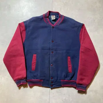 90s 프룻 오브 더 룸 맨투맨 바시티 자켓 투톤 M